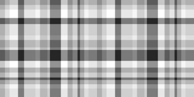 Kusursuz desen. Damalı tek renkli kumaş dokusu. Gömleğin çok renkli dokusu. Siyah beyaz illüstrasyon