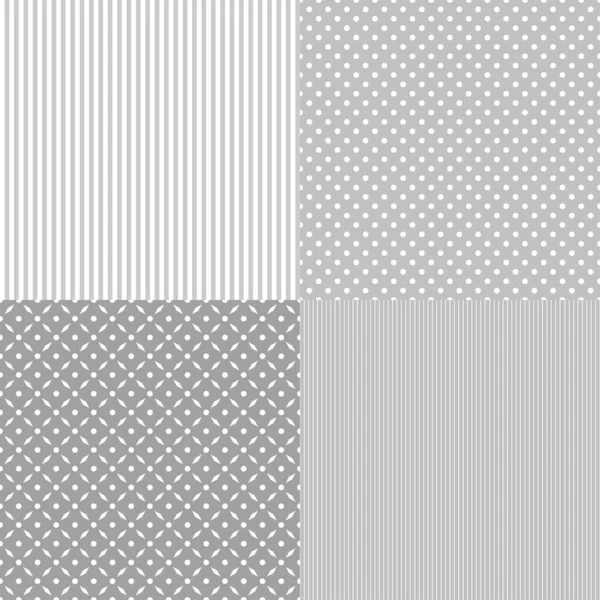 Набор Текстур Бесшовная Простая Схема Абстрактный Фон Отпечатки Веб Баннеров — стоковый вектор