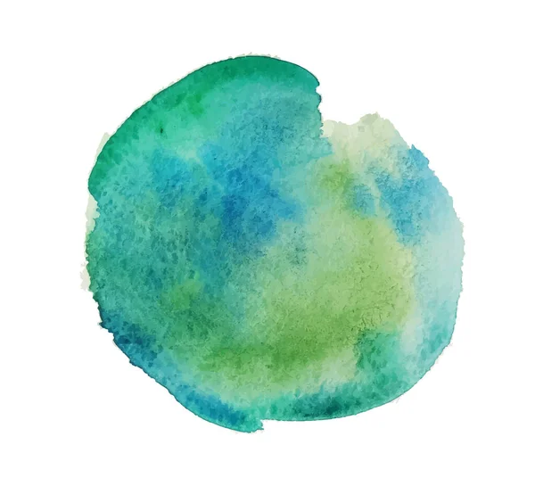 Teinture Colorée Dessinée Main Tache Colorée Abstraite Sur Blanc Isolé — Image vectorielle