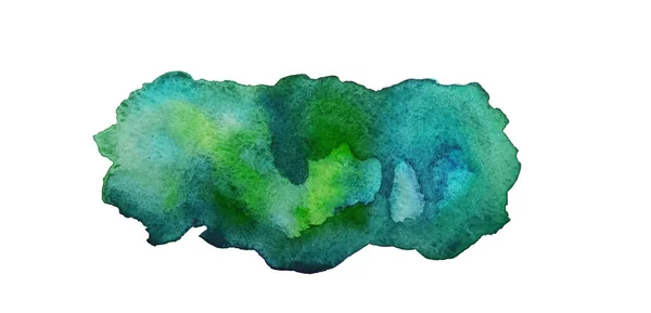 Ручной Рисунок Красочное Пятно Абстрактное Цветное Пятно Изолированном Белом Акварель — стоковый вектор