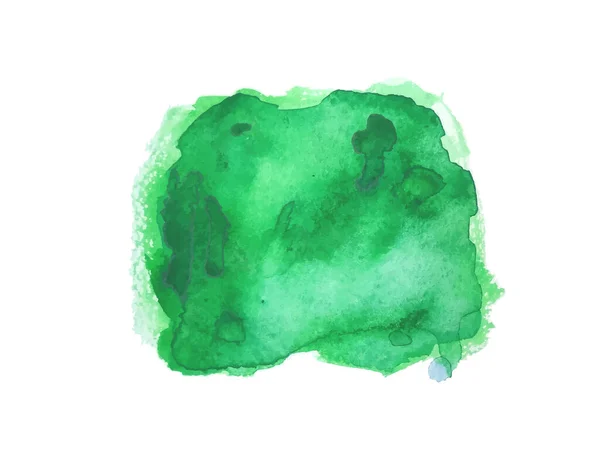 Tache Colorée Sur Blanc Isolé Teinture Colorée Tache Aquarelle Peinture — Image vectorielle