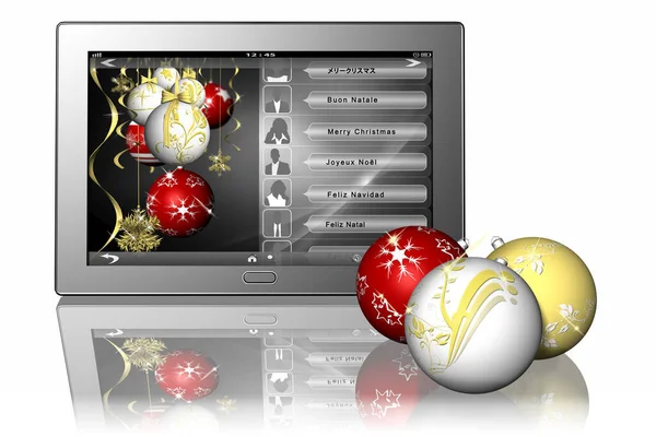 Boże Narodzenie Elektronika Produkty Christmas Decoration — Zdjęcie stockowe