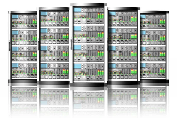 Illustration Server Computerdaten Verbindung Und Speicherung Von Computerdaten Anwendungen — Stockfoto