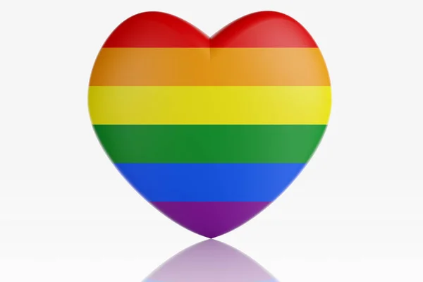 Ilustración Lgbt Orgullo Gay Con Motivo Del Día San Valentín — Foto de Stock
