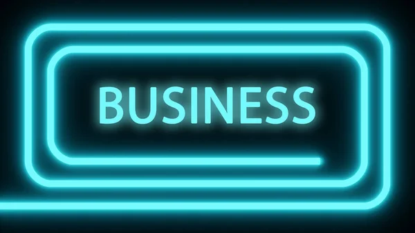 Ілюстрація Сповіщаю Реклама Бізнес Освітлений Знак Business Text — стокове фото