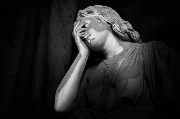 Staglieno Genoa Italy June 2021 Monumental Cemetery Statue Sculpture Portrait — Stockfoto