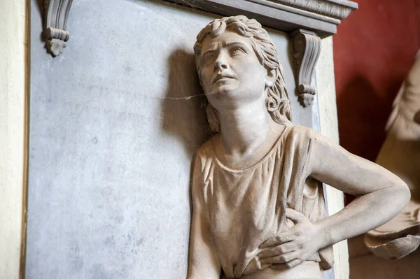 Staglieno Genoa Italy June 2021 Monumental Cemetery Statue Sculpture Portrait — Stockfoto