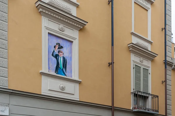 Turin Italy Mau Urban Art Museum Murals Graffiti Artists Facades — Stock Photo, Image