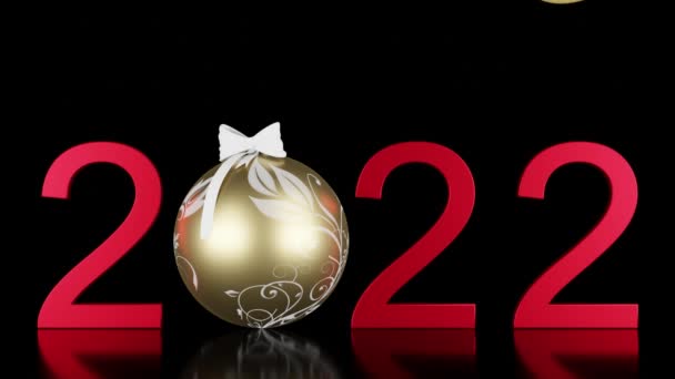 Filme Ilustração Ano Novo 2023 Ano Novo 2023 Números 2023 — Vídeo de Stock
