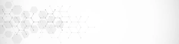 Абстрактный Элемент Дизайна Геометрическим Фоном Шестиугольниками Шаблона Заголовка Баннера Сайта — стоковый вектор