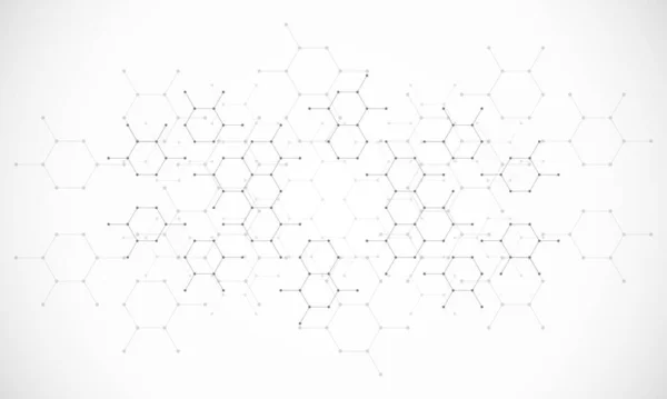 Abstract Design Element Geometric Background Hexagons Shape Pattern Vector Illustration —  Vetores de Stock
