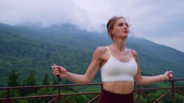 Building stamina with rope jumping in the highlands