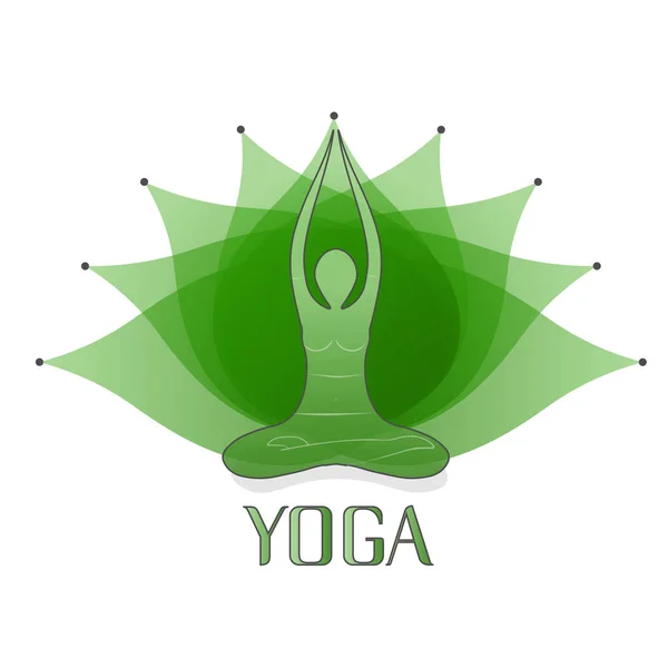 Uluslararası Yoga Günü için 21 Haziran 'da YOGASAN yapan kadının resmi