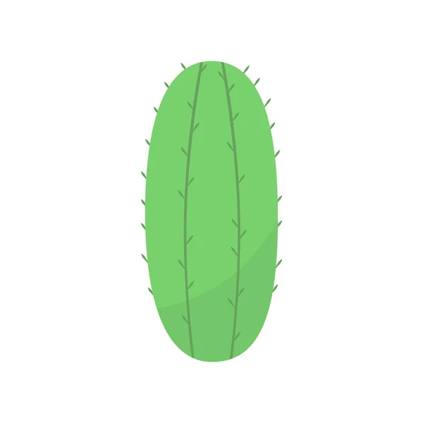 Cactus Lindo Suculento Ilustración Dibujos Animados Vectoriales Estilo Plano Con — Archivo Imágenes Vectoriales