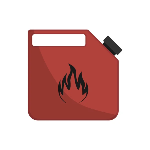 Benzin ya da yağ, dizel, benzin bidonu vektör karikatür ikonu. Benzin bidonu yakıt bidonu