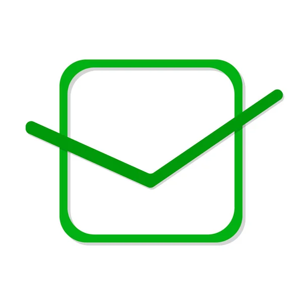 Checkmark Right Vector Icon Green Checklist Vector Design Checkmark Icon — ストックベクタ