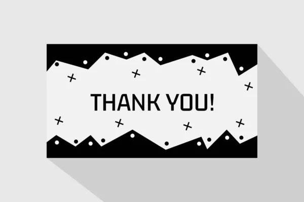 Creative Thank You Card Vector Template Can Used Wedding Gift — Vettoriale Stock