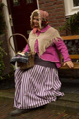DEVENTER, NEtherlands, 15 ARALIK 2019. Dickens festivali Deventer, Hollanda 'da.