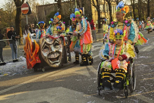 意大利 2020年2月22日 意大利威尼斯传统的狂欢节游行 — 图库照片