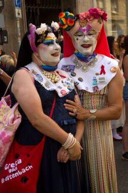 STUTTGART, ALMANY, 31 Temmuz 2021. Stuttgart, Almanya 'da Christopher Caddesi Günü.