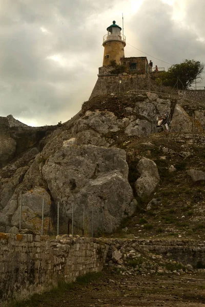 Κερκυρα Κερκυρα Ελλαδα Οκτωβρίου 2021 Παλιό Βενετικό Φρούριο Κέρκυρα Ελλάδα — Φωτογραφία Αρχείου