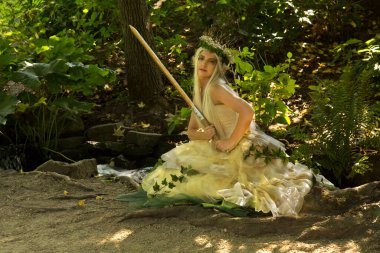 ARCEN, NETHERLANDS, 19 Eylül 2020. Hollanda, Arcen 'de Elfia Festivali. 