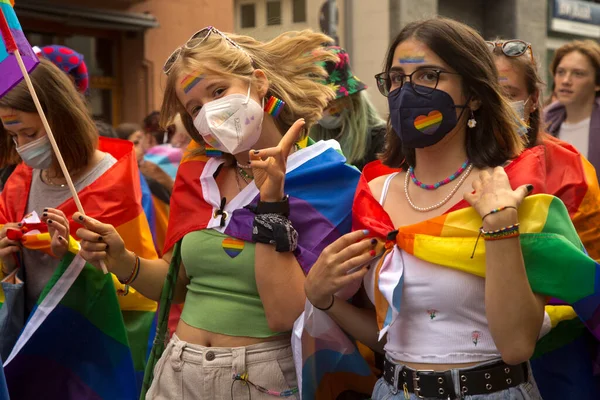 Stuttgart Německo Června2021 Christopher Street Day Stuttgartu Německo — Stock fotografie