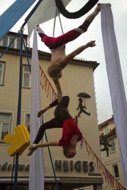 ESSLINGEN AM NECKAR. GERÇEK. 17 Temmuz 2021. Almanya 'nın Esslingen am Neckar kentindeki Straku festivali. 