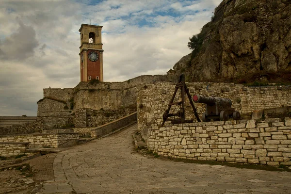 Kerkyra Korfu Island Griechenland Oktober 2021 Alte Venezianische Festung Korfu — Stockfoto