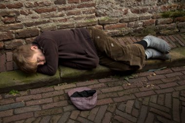 DEVENTER, NEtherlands, 14 ARALIK 2019. Dickens festivali Deventer, Hollanda 'da.
