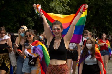 STUTTGART, ALMANY, 31 Temmuz 2021. Stuttgart, Almanya 'da Christopher Caddesi Günü.