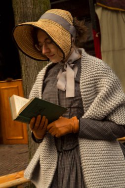 DEVENTER, NEtherlands, 15 ARALIK 2019. Dickens festivali Deventer, Hollanda 'da.