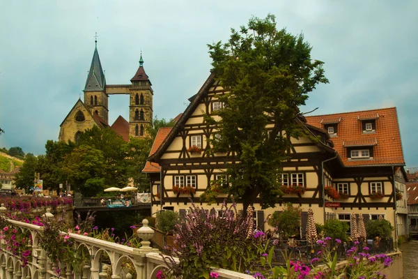 Esslingen Neckar Alemanha Setembro 2020 Vista Centro Histórico Cidade Medieval — Fotografia de Stock