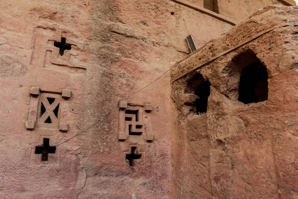 Lalibela Ethiopia August 2020 View Ancient African Churches — Stock Photo, Image