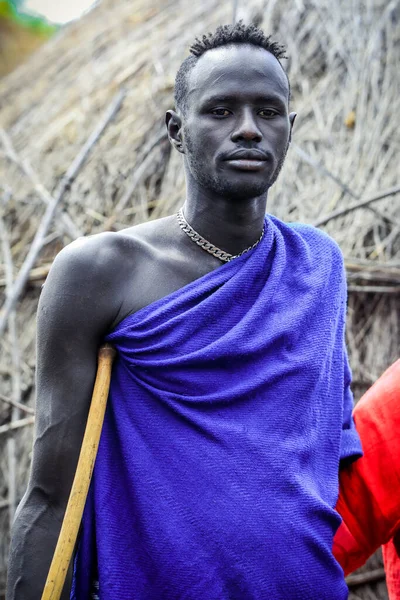 Údolí Řeky Omo Etiopie Listopadu 2020 Portrét Vedoucího Místní Vesnice — Stock fotografie