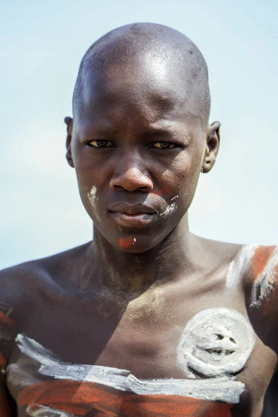 Omo River Valley Äthiopien November 2020 Porträt Eines Jungen Afrikaners — Stockfoto