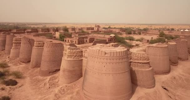 파키스탄 Cholistan Desert Derawar Fortress 근처의 — 비디오