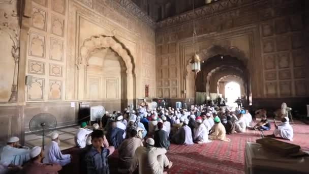 Peshawar Pakistan June 2021 Footage Muslim Prayers Pakistani Mosque — Stockvideo