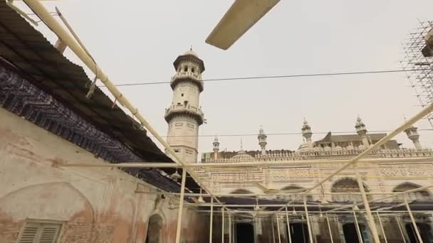 Footage Inner Courtyard Old Mosque Peshawar Pakistan — Vídeo de stock