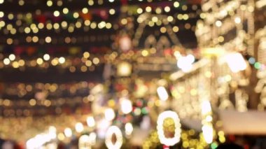 Christmas lights with blurred focus