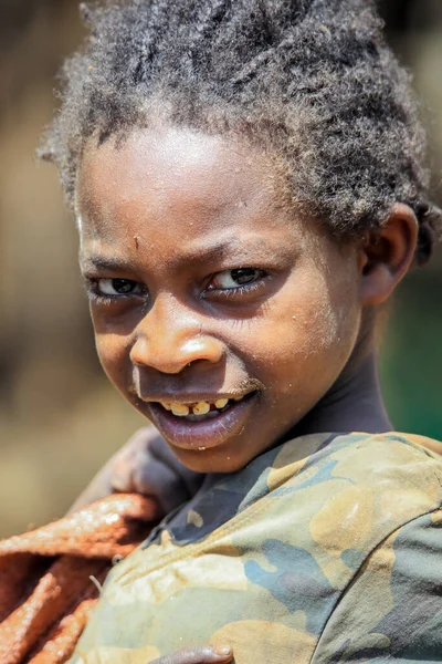 Консо Эфиопия Ноября 2020 Года Молодые Симпатичные Африканские Дети Традиционной — стоковое фото
