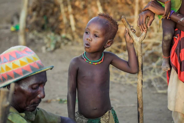 Omo River Valley Etiopia Novembre 2020 Ritratti Ratti Ravvicinati Bambini — Foto Stock