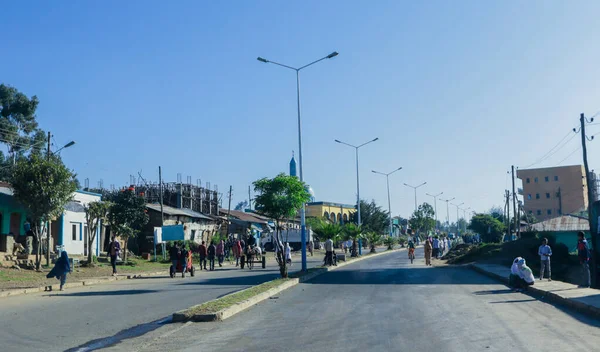 Gondar Etiyopya Aralık 2020 Etiyopya Nın Kuzeyindeki Afrika Kasabasının Günlük — Stok fotoğraf