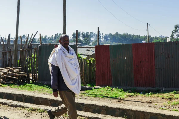 Gondar Äthiopien Dezember 2020 Alltag Einer Afrikanischen Stadt Norden Äthiopiens — Stockfoto