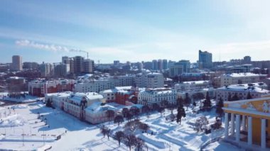 Cheboksary merkezinin hava görüntüsü