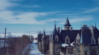 Togliatti 'deki Garibaldi Kalesi 4K Havacılık Manzarası, Rusya manzarası 