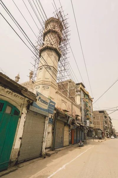 Peshawar Pakistan July 2021 People Empty Streets Pakistani City Center — Stock Photo, Image