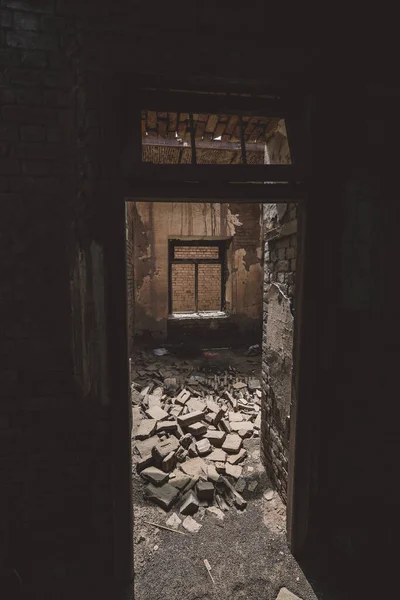 Interior View Brick Sandy Arches Room Ruins Derawar Fort Cholistan — Stock Photo, Image