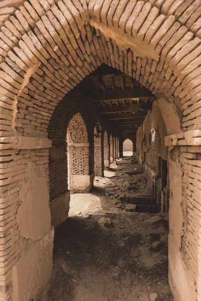 Interior View Brick Sandy Arches Room Ruins Derawar Fort Cholistan — Stock Photo, Image