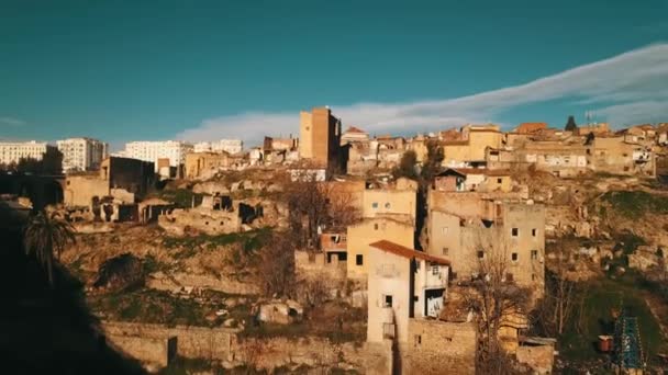 Aufnahmen Luftaufnahme Des Antiken Konstantins Algerien — Stockvideo